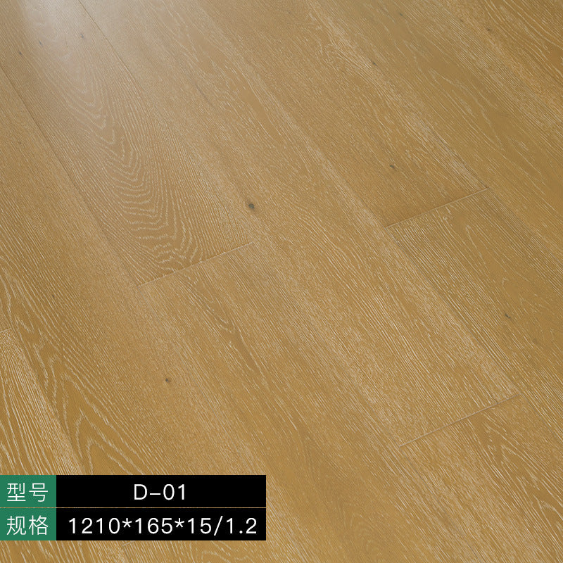 In stock wholesale Door-to-Door Installation Oak Multi-layer Small Knot Locking Solid Wood Flooring Eco-friendly Underfloor Heating Composite Flooring