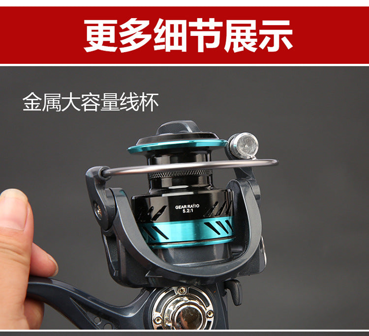 Manufacturer In-Stock Spinning Wheel Metal Fishing Reel Lure Fishing Reel Sea Rod Long Casting Fishing Line Reel Stainless Steel Sea Rod Spinning Wheel