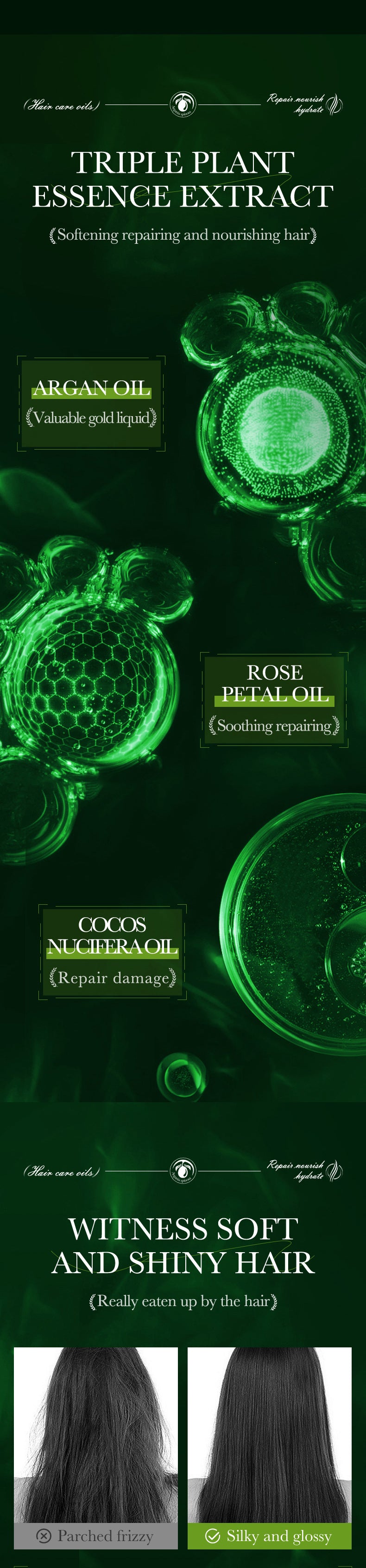 Full English Hair Care Essential Oil30ml SADOER Smooth and Nourishing Hair Care Essential Oil  Wholesale