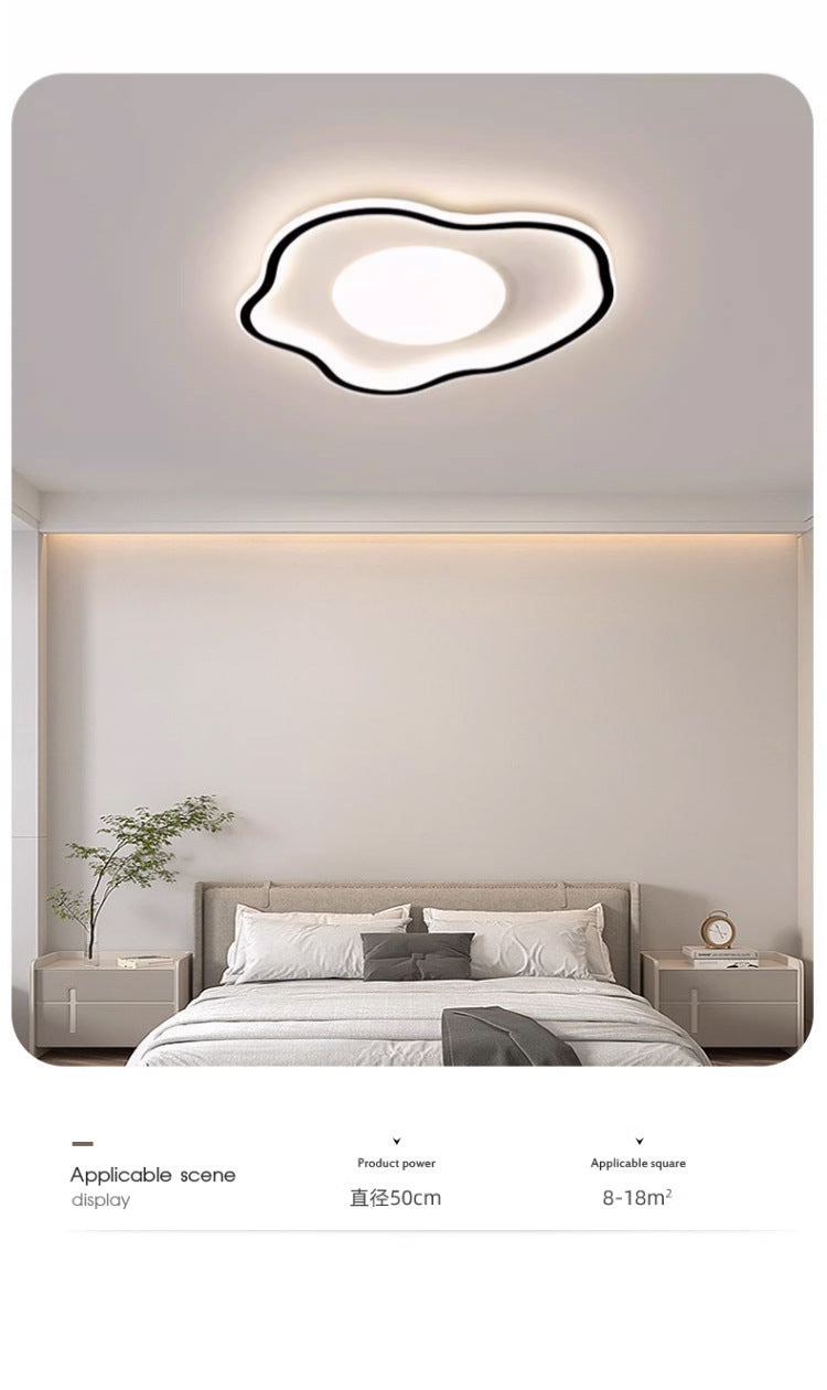 Full Spectrum Eye Protection Smart Lighting Living Room Lamp Ultra-Thin Ultra-Bright Whole House Modern Simple Ceiling Lamp Cream Style