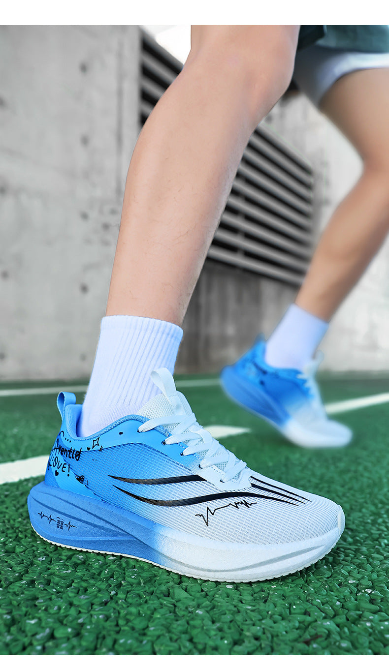 Autumn Winter New Style Feidian Carbon Plate Cushioning Rebound Sports Shoes Casual Fashion Men's Shoes Couple Breathable Comfortable Running Shoes