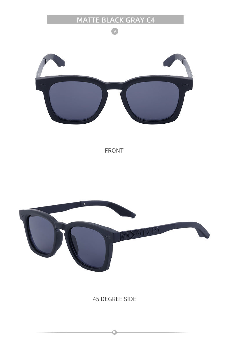 Square Frame Retro Sunglasses for Men, Sun Protection, Driving Special, High-End Outdoor Glasses Wholesale shades
