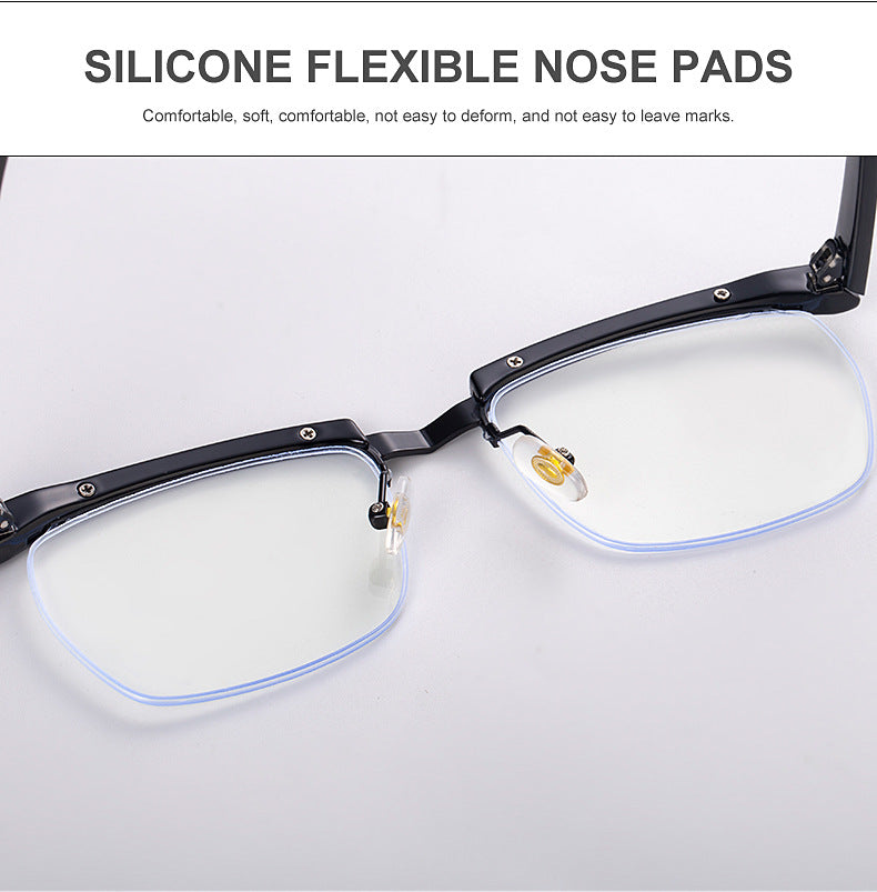 Tom Hardy's Legend of the Underground Half-Frame Glasses Frame High-End Blue Light Blocking Optical Glasses Internet Celebrity Style