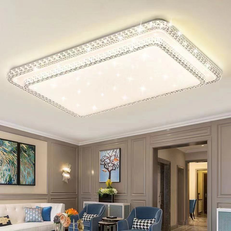 Imitation Crystal New Living Room Lamp LED Ceiling Lamp Master Bedroom Light Fixture Modern Simple Elegant Luxury Hall Main Light