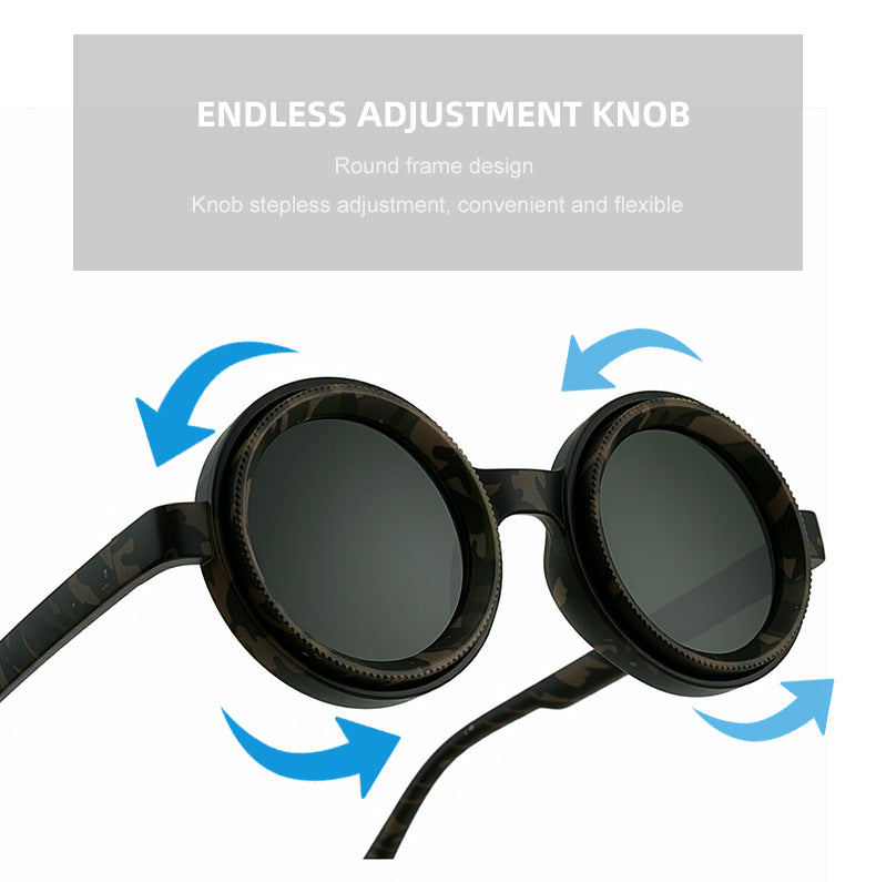2025New nd Adjustable Sunglasses for Men, Zoom Rotating Glasses, Sun Protection Polarized Glasses, High-End Feel Sunglasses for Women