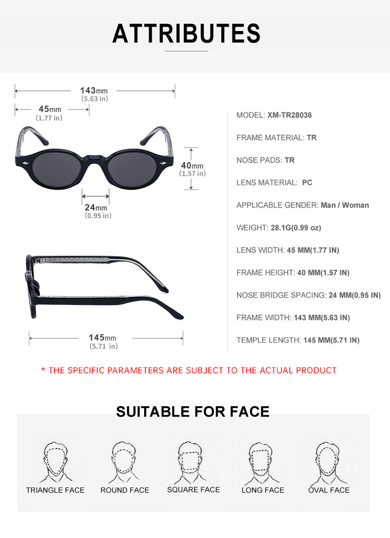 2025New European and American Round Small Frame Sunglasses for Women, Simple and Stylish Sun Protection Sunglasses for Women Wholesale shades