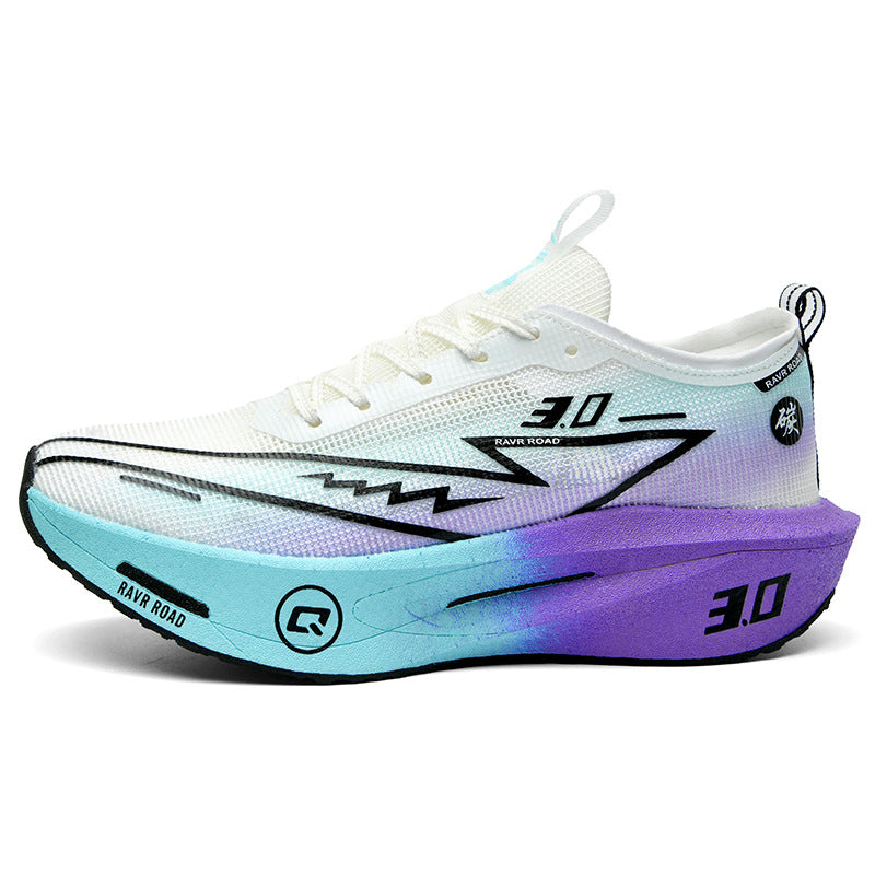 2025New Fashionable Casual Breathable Comfortable Running Shoes with Real Carbon Plate High Elasticity Shock Absorption for Student Training Sports Shoes