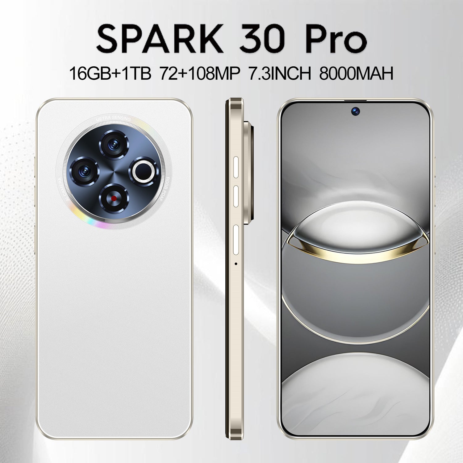 Bestselling Mobile Phone Spark30 Pro Android Phone7.3Large Screen16+1T Smartphone compatible