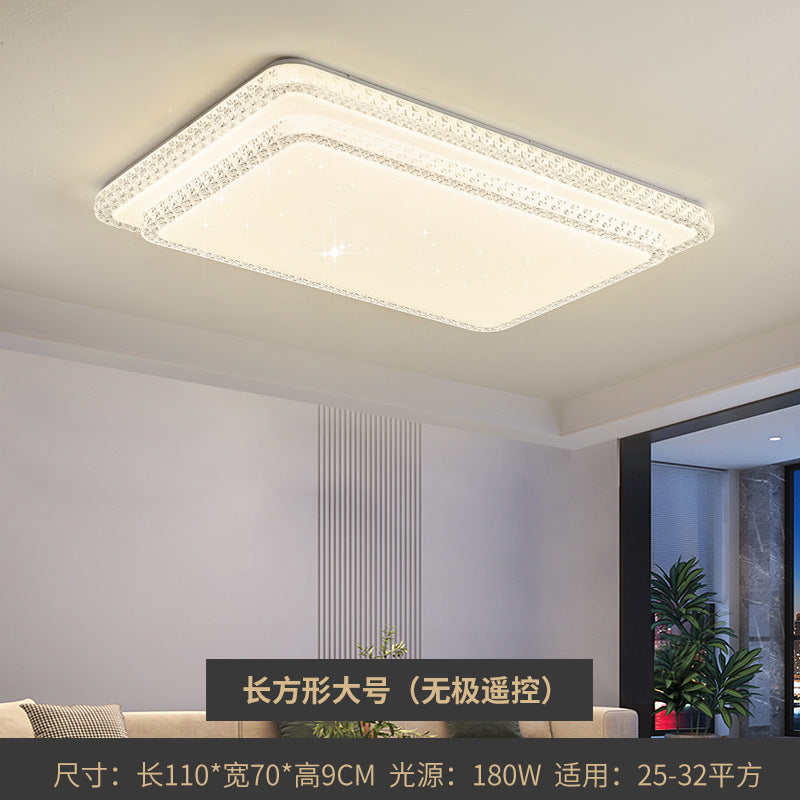 2025New led Ceiling Lamp Living Room Large Lamp Fashion Lighting Simple Modern Light Luxury Imitation Crystal Bedroom Lamp