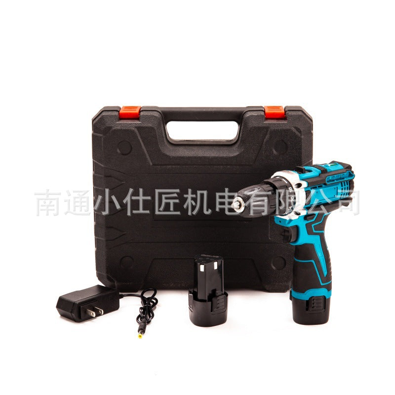 Cross-Border Foreign Trade Household Portable Lithium Electric Drill High-Power Multi-Function Wireless Rechargeable Pistol Drill Electric Screwdriver