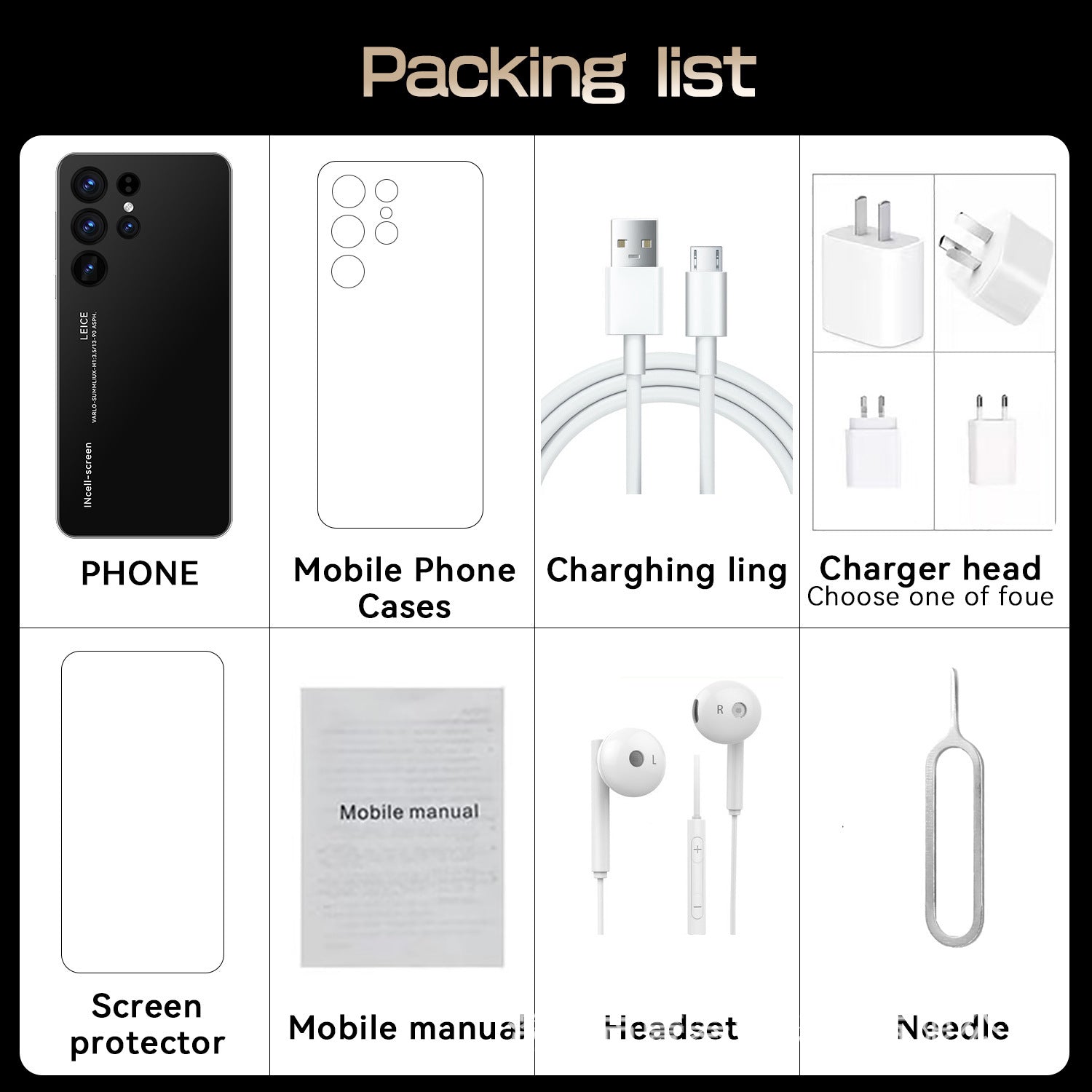 S24 Ultra Popular(2+16G) 6.5Inch3G All-in-One New Smartphone Factory