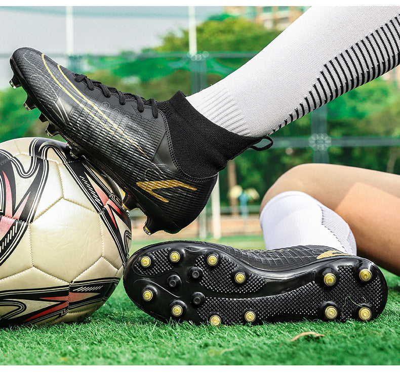 Comfortable football shoes for men and women, teenagers and students AG Spike TF Anti-Slip Breathable Turf Training Sneakers