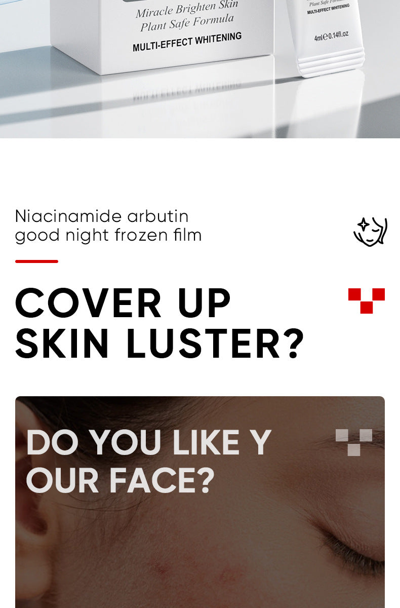 All English Good Night Cooling Mask SADOER Vitamin C Aloe Vera Sleeping Mask No-Rinse  Foreign Trade Live Wholesale