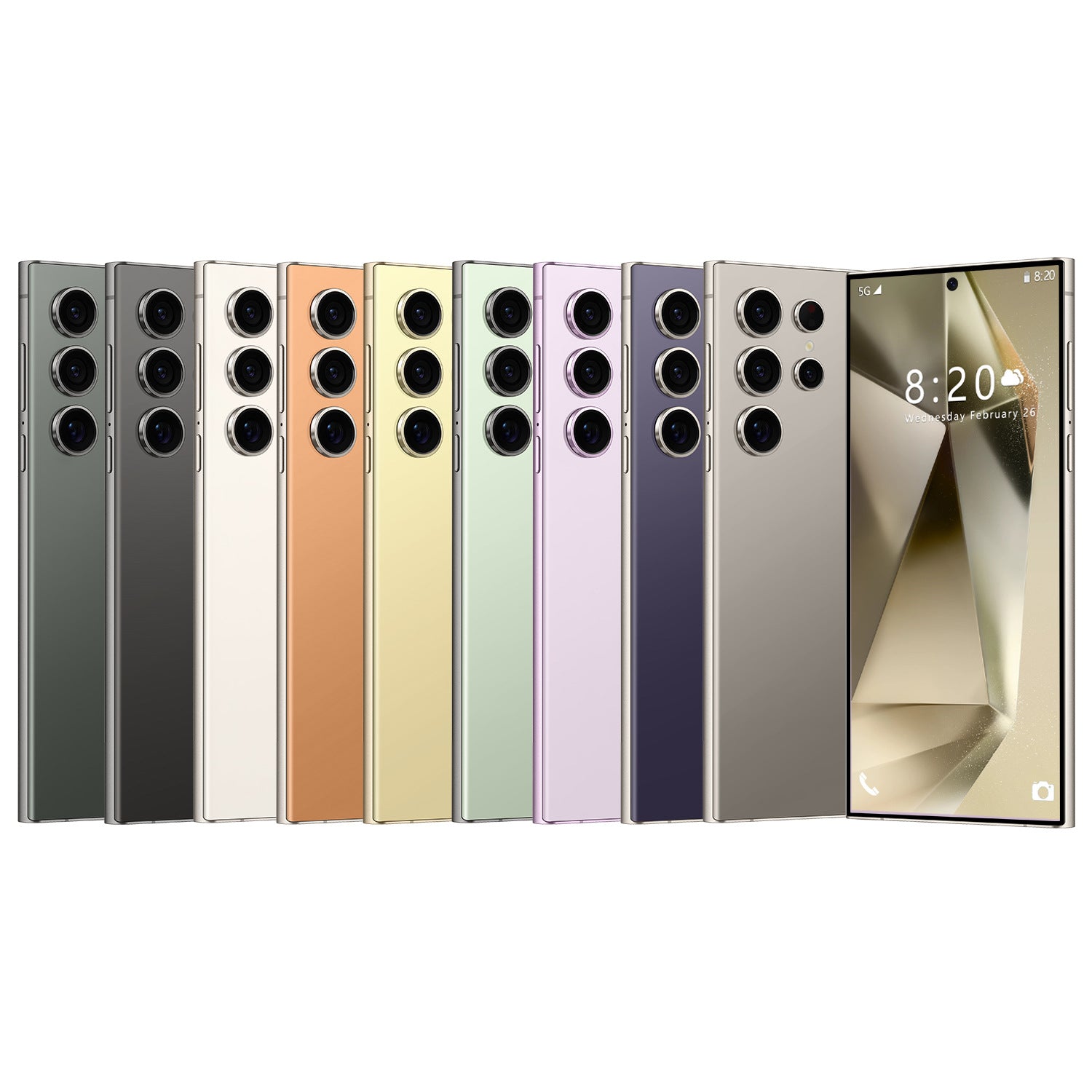 S24 Ultra Smartphone  4+64 High-end7.3Inch Large Screen Android Phone Source Work