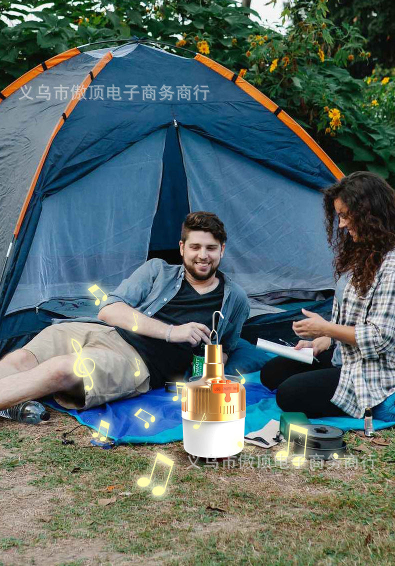 2022New Outdoor Tent Light Bluetooth Speaker Camping Light Camping Light Mobile Phone Emergency Charging Home Lighting