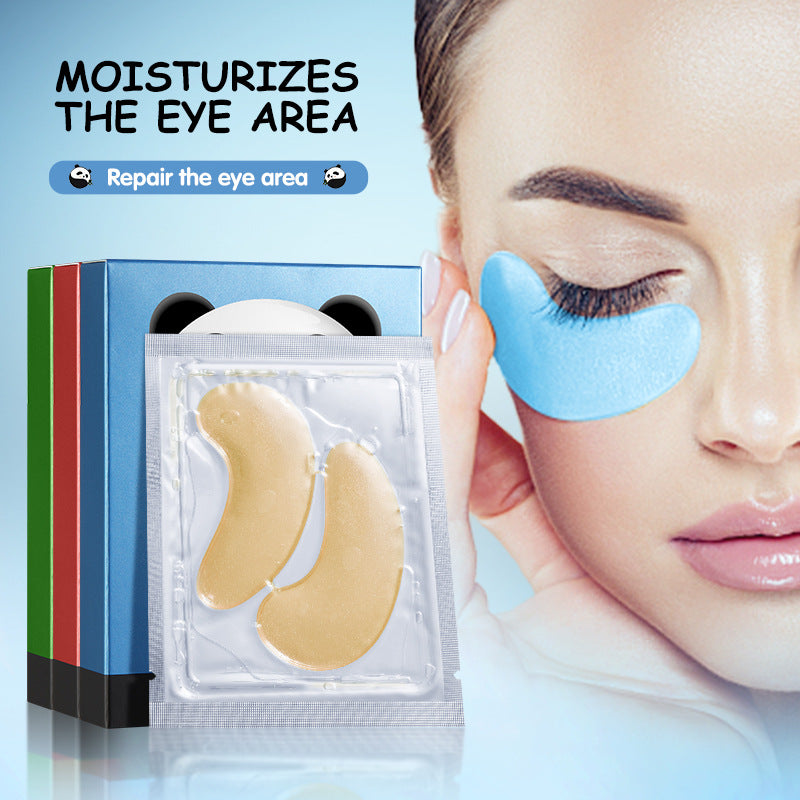 Cross-border Panda Eye Mask Stickers7.9g*7pcs Plant and Fruit Hydrating Moisturizing Eye Mask Wholesale for Foreign Trade