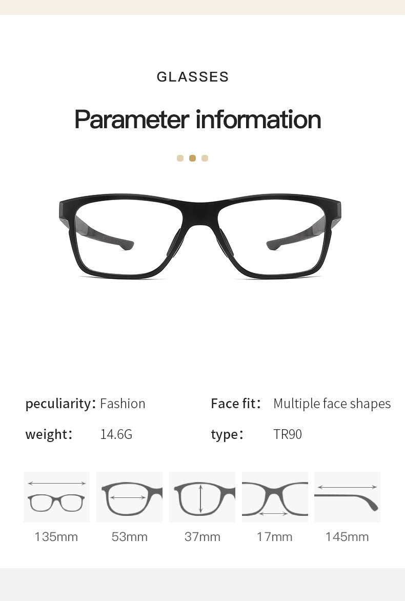 New Sports Leg Glasses Wholesale In Stock Export TR New Frame Eyeglasses