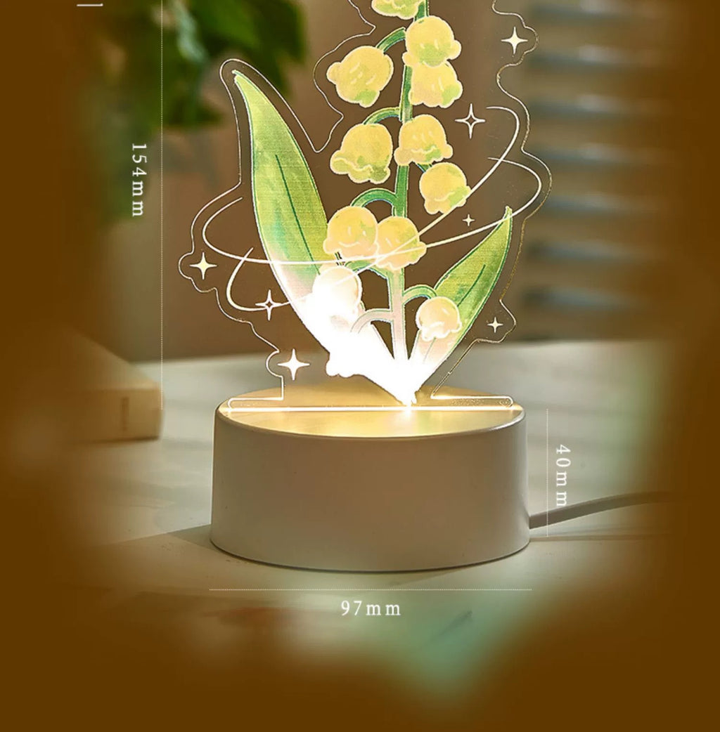 Tulip Night Light Flower Creative Gift Table Lamp Birthday Gift for Best Friend High-end Gift Customizable LOGO