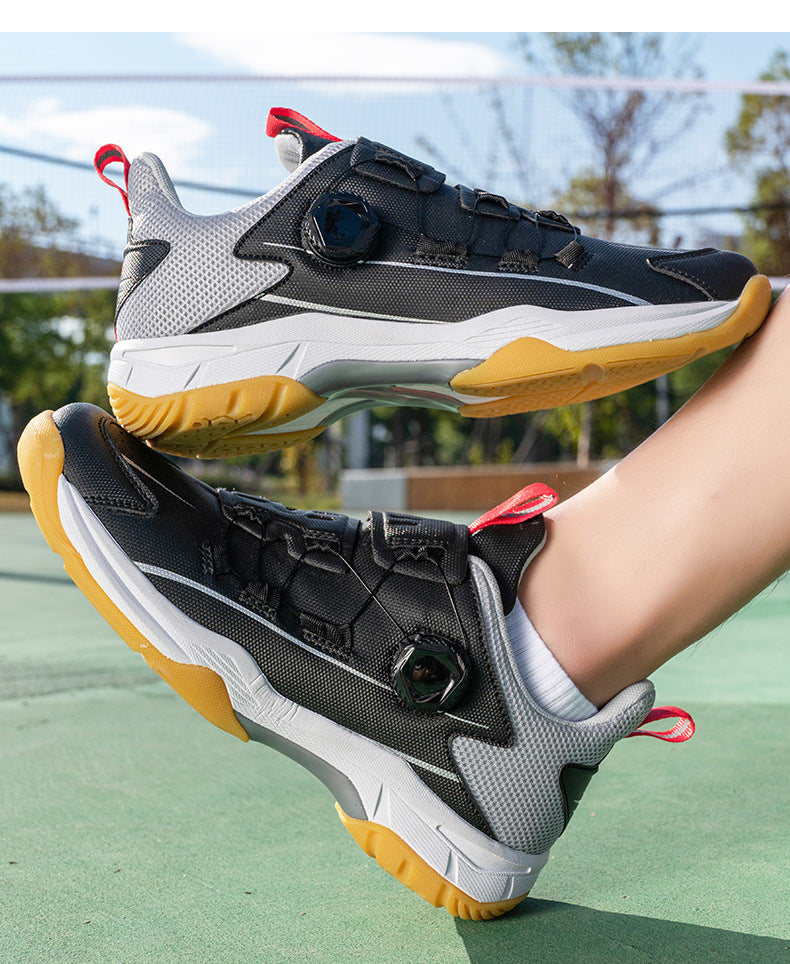 Men's Wear-Resistant Badminton Shoes Sports Shoes Large Size Couples Anti-Slip Shock Absorption Sneakers Women Breathable Lightweight Sports Shoes