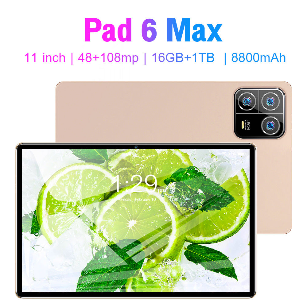 Pad 6 Max Android Tablet16+1T Large Screen Eye Protection Tablet Manufacturer In Stock Wholesale