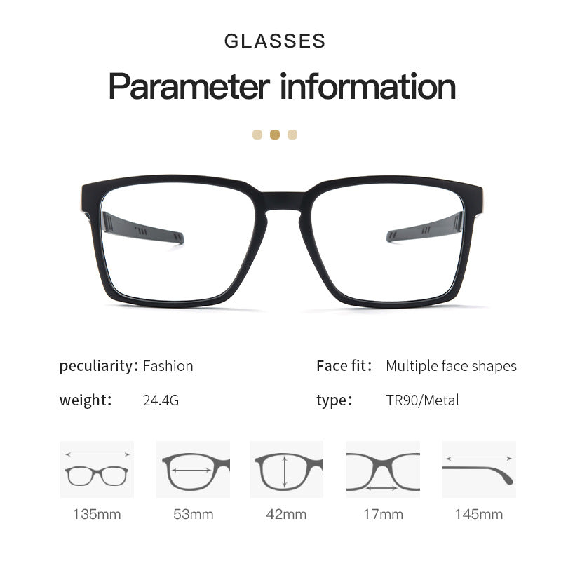 New Sports Glasses Frame TR Metal Frame Glasses Legs Wholesale Export In Stock Cycling Glasses