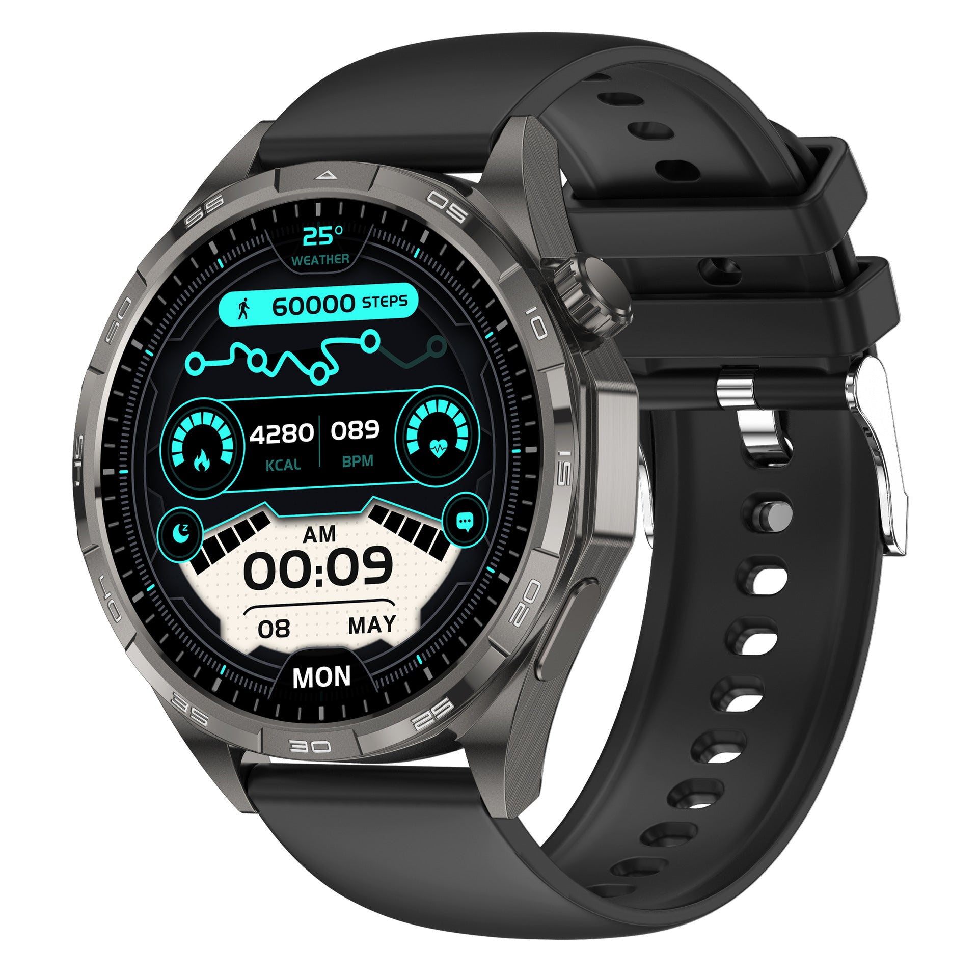 Watch6 Pro Smart Watch1.52inch Bluetooth Call, Heart Rate Monitor, Pedometer, Sleep, Message Reminder, Sports