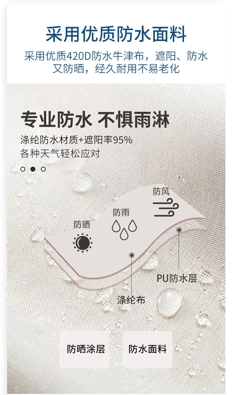 Triangular Sunshade Sail Camping Sunshade Garden Pool Waterproof Balcony Sunscreen Garage Sunshade Curtain Courtyard UV Protection