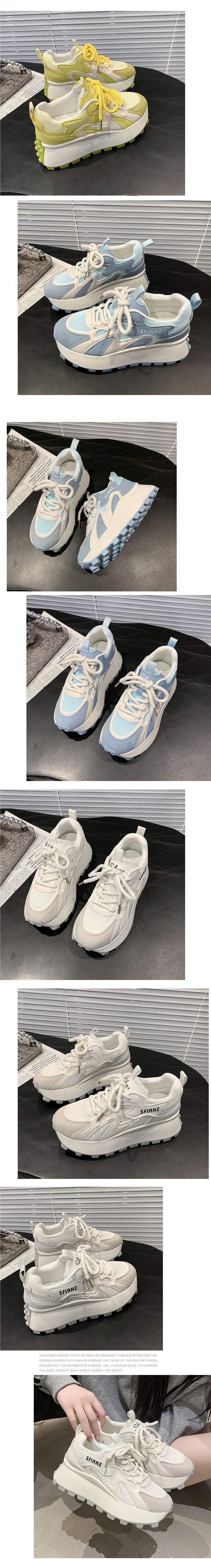 Women's Mesh Forrest Gump Shoes2025New Summer Style Foot-Slimming Versatile Breathable Color-Block Casual Dad Sneakers