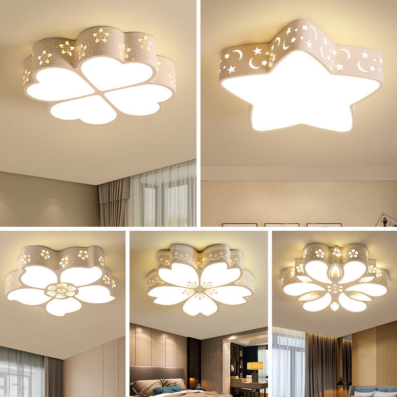 Bedroom Lamp Round Light Fixture LED Living Room Home Ceiling Light Fixture Simple Modern Cozy Romantic Creative Room Lamp