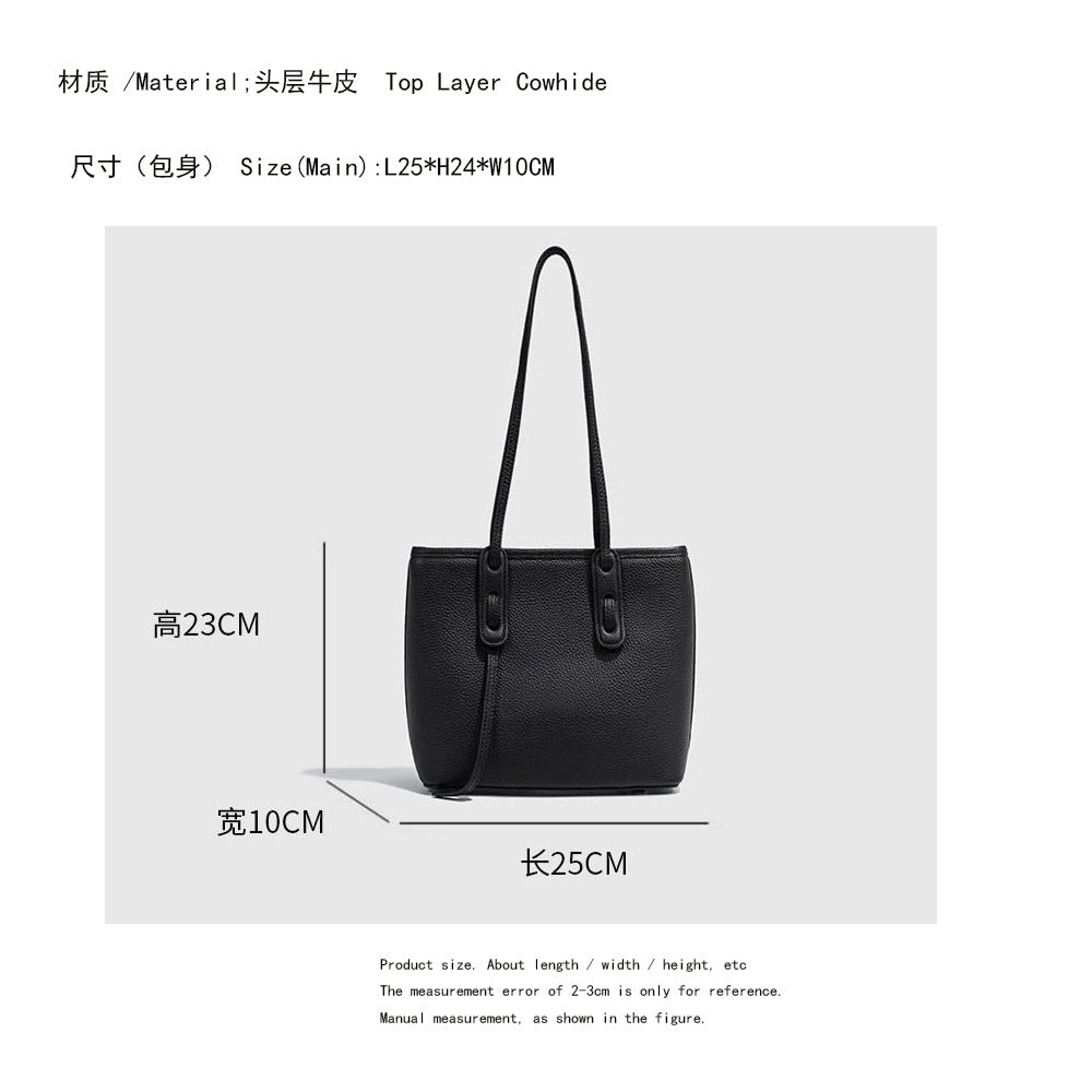 Korean Style Casual Fashion Large Capacity Underarm Tote Bag Niche Lazy Style Commuting Versatile Textured Single Shoulder Women's Bag