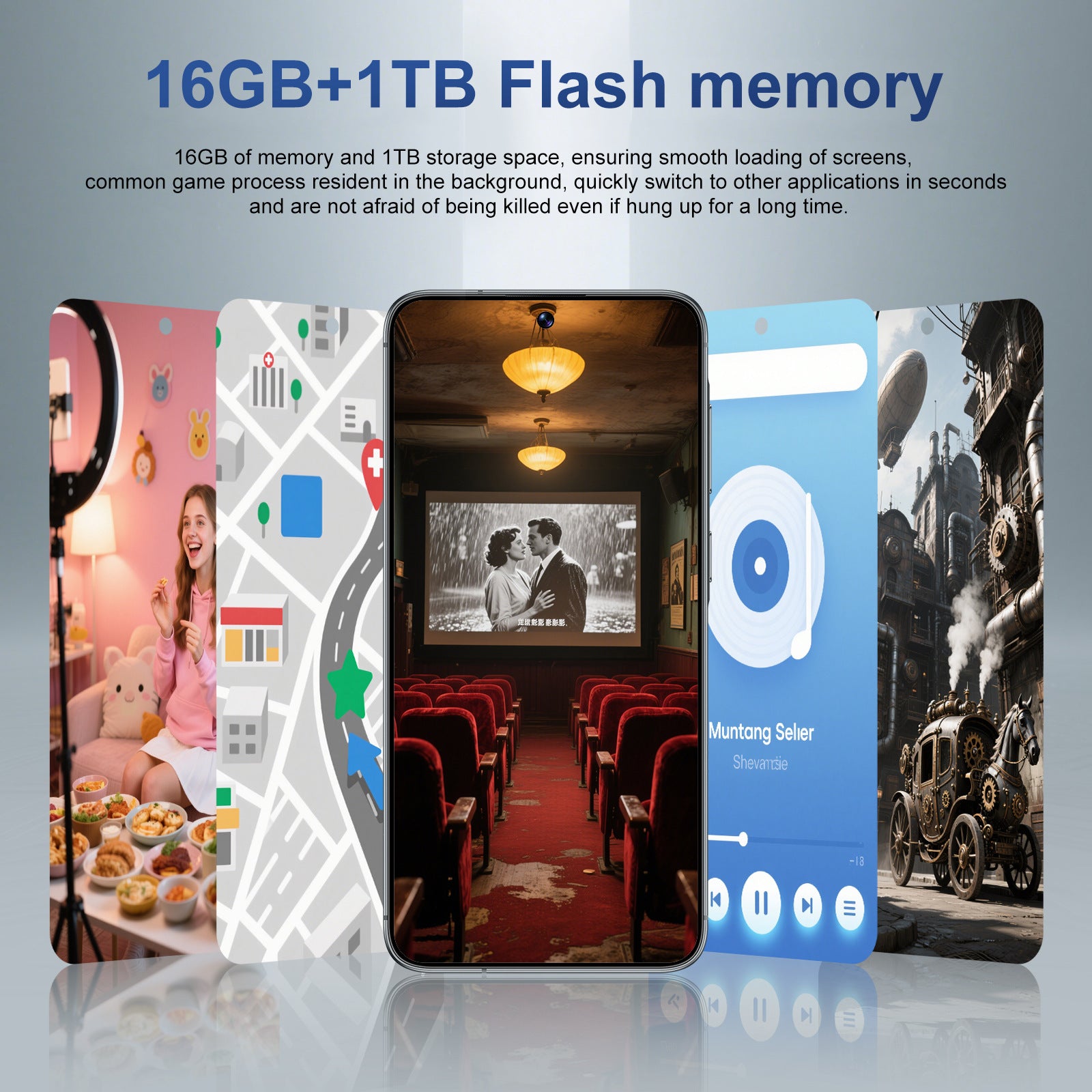 A56Smartphone16+1T Android7.3Inch Large Screen AliExpress Hot Selling E-commerce Available