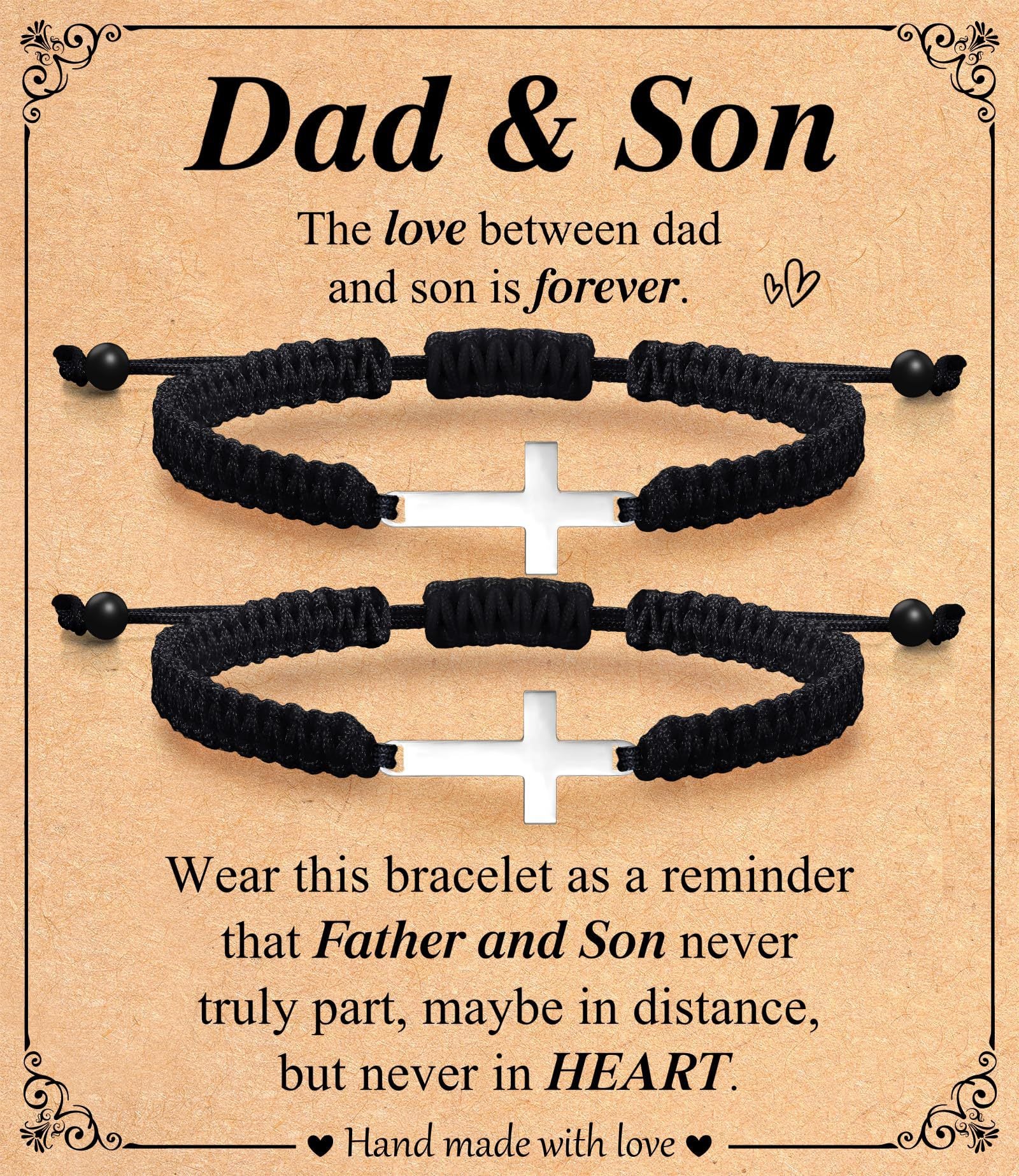 Braided Cross Bracelet Infinity Symbol Handmade Wrapped Bracelet Gift Heart Magnetic Adjustable Braided Bracelet