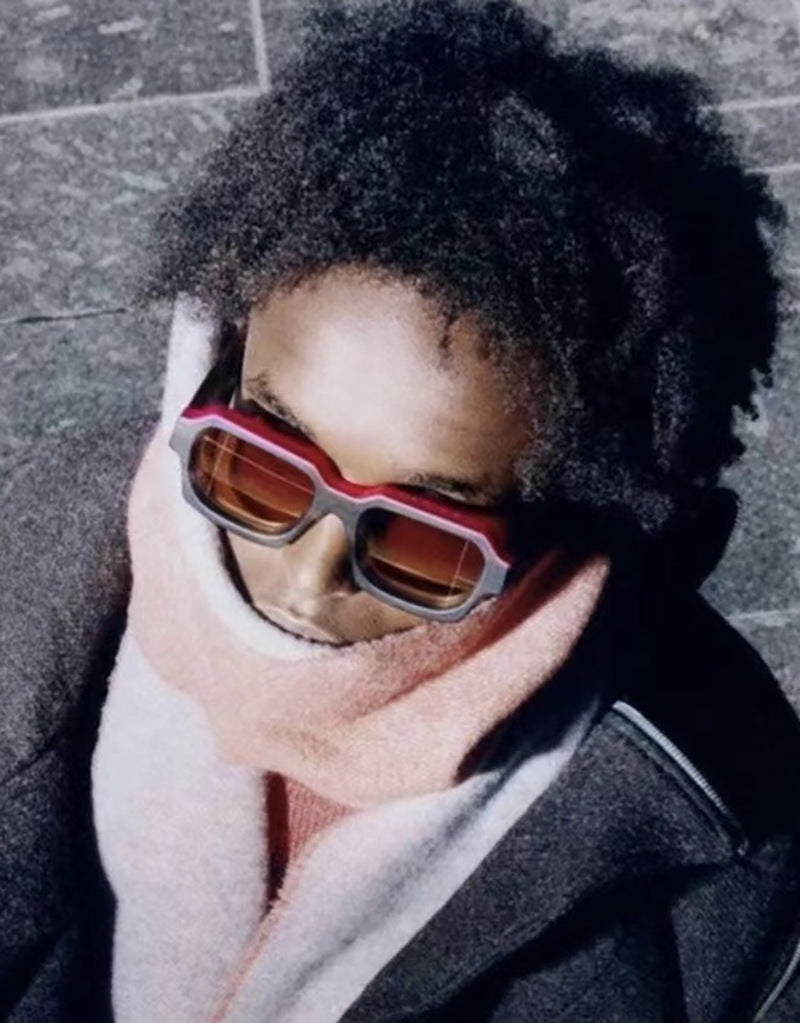 New Fashion Square Frame Sunglasses for Men and Women with a High-End Feel INS European and American style sunglasses outdoor glasses sglasses