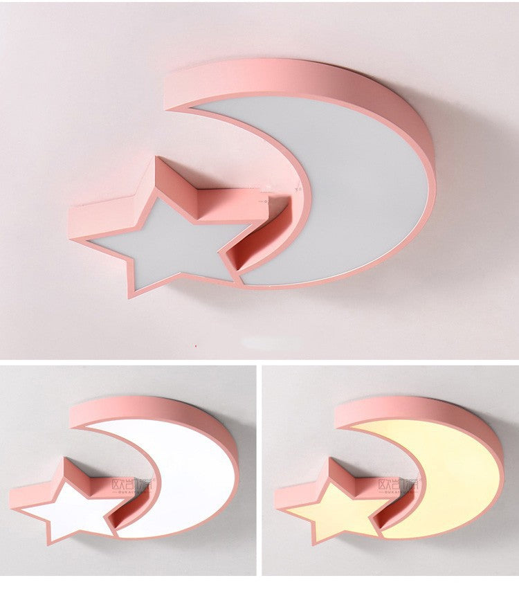 Macaron Children's Room Lighting Creative Boys and Girls Colorful Star Cloud Ceiling Light Kindergarten Bedroom Lamp