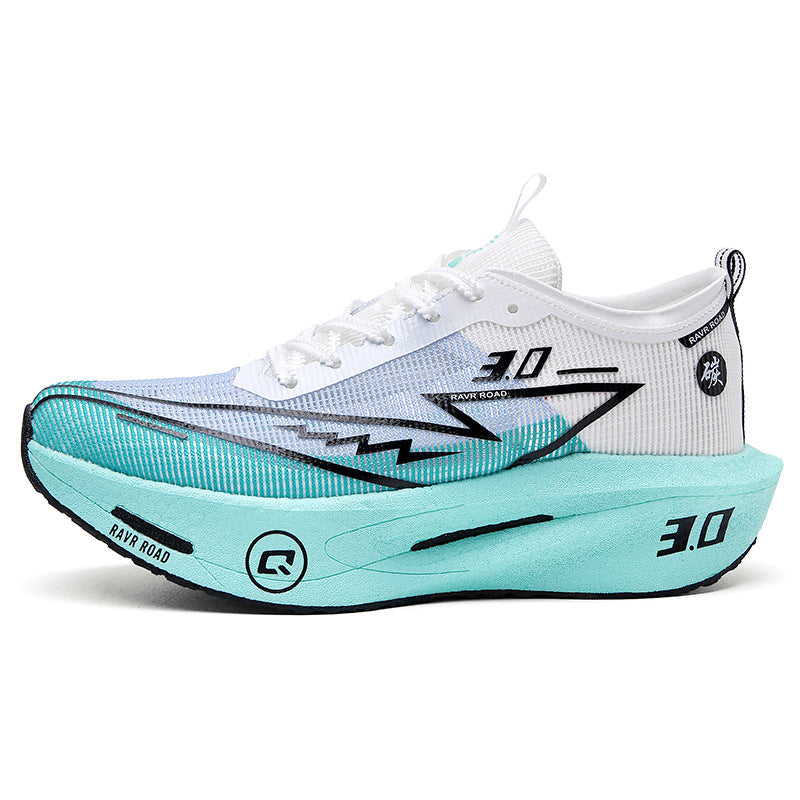 2025New Fashionable Casual Breathable Comfortable Running Shoes with Real Carbon Plate High Elasticity Shock Absorption for Student Training Sports Shoes