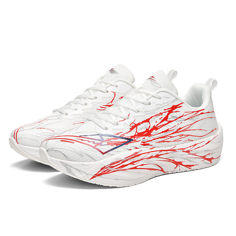 Zhi Jing5Generation pro Full-length Carbon Plate Casual Versatile Running Shoes for Teenagers Professional Lightweight Breathable Shock-absorbing Sports Shoes