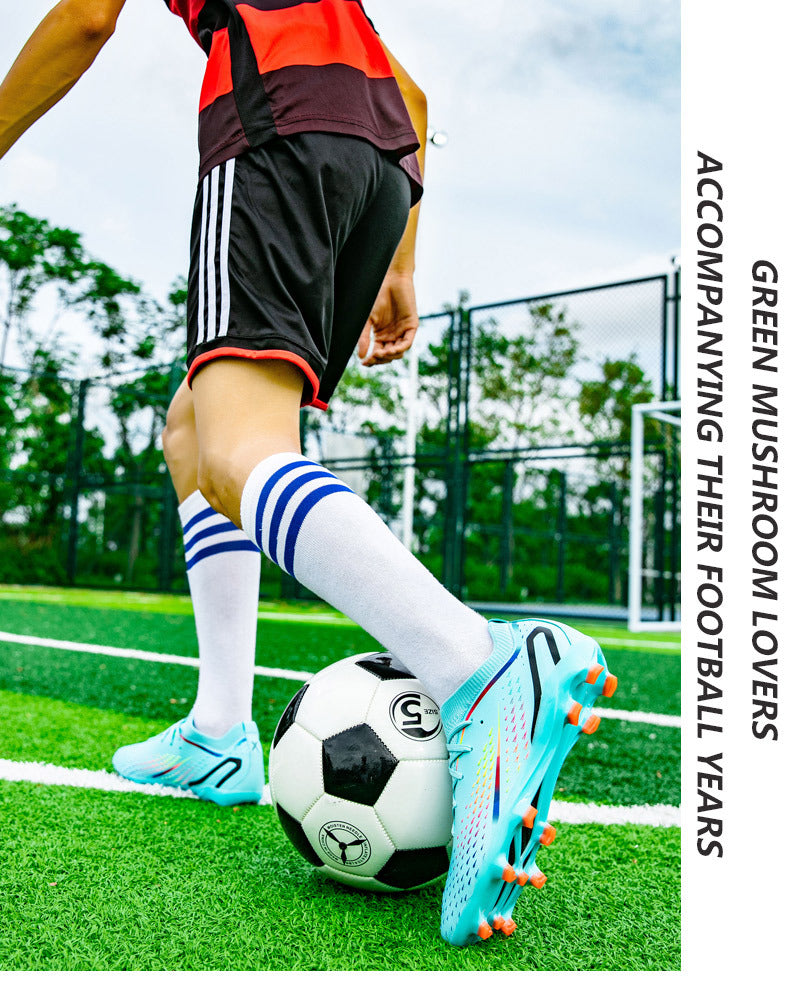 New Style Spike Soccer Shoes for Men, Students, Adults, Grass Training Long Spike Non-Slip Professional Competition Football Shoes