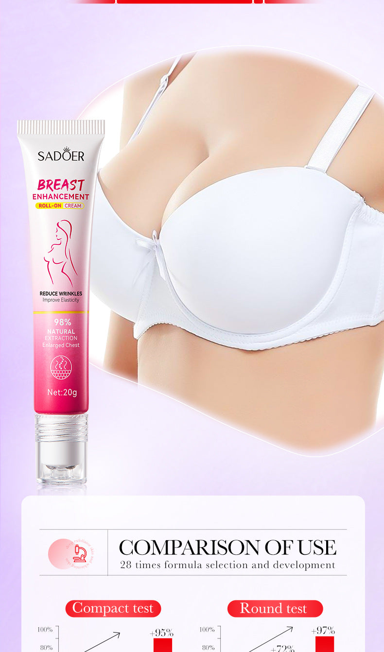 Full English Roll-on Cream20g SADOER Breast Firming and Plumping Massage Care Beauty Cream  Wholesale