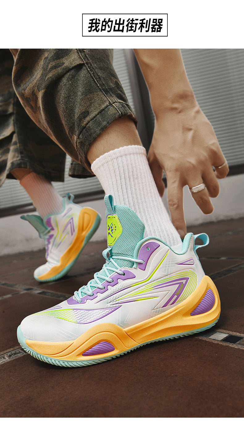 2025New Couple fashion Trendy Casual Basketball Shoes Youth Outdoor Training Sports Non-Slip Wear-Resistant Sneakers