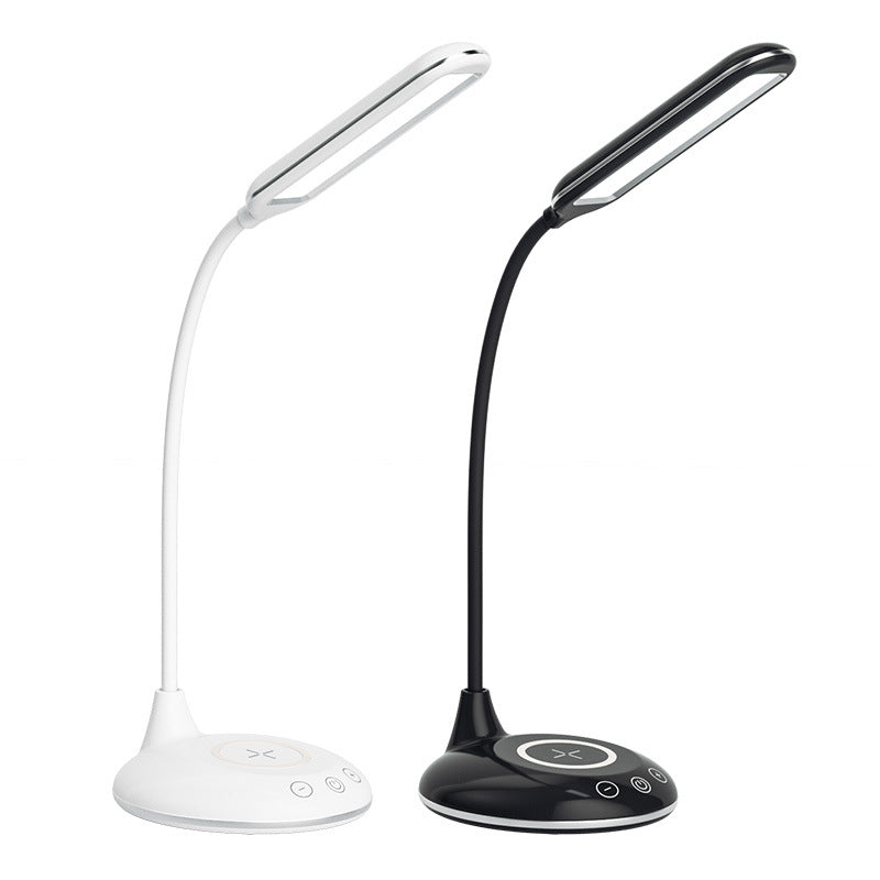 ledDeskLamp Study Bright Enough Foldable Touch15W Wireless Charging Bedroom Bedside Reading Lamp