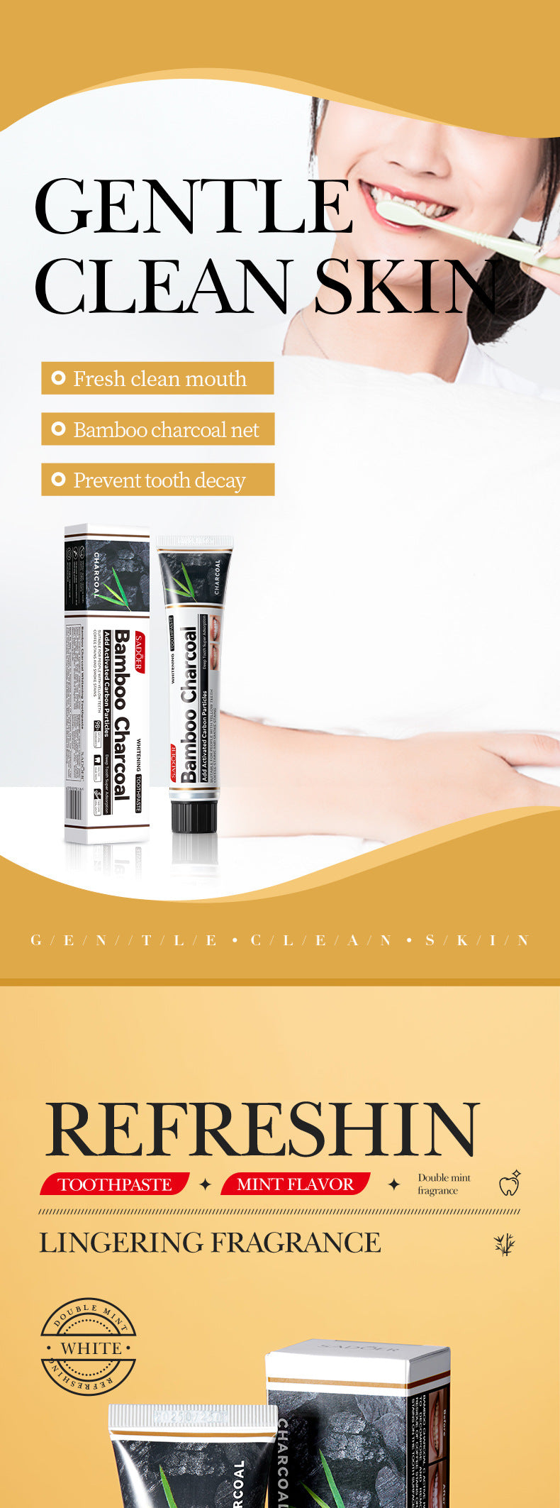 Distribution Combination Toothpaste SADOER Clean teeth fresh oral care cross-border wholesale