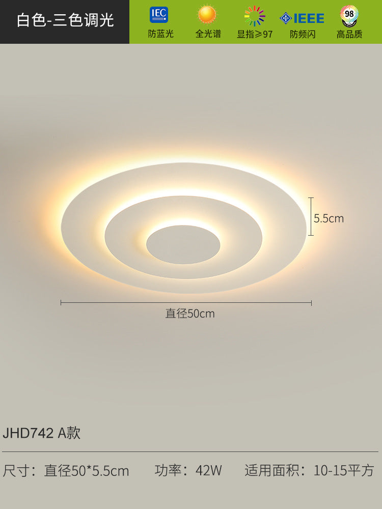 Bedroom light led Modern Minimalist Ceiling Light Internet Celebrity ins Creative Round Home Master Bedroom Study Zhongshan Lamp