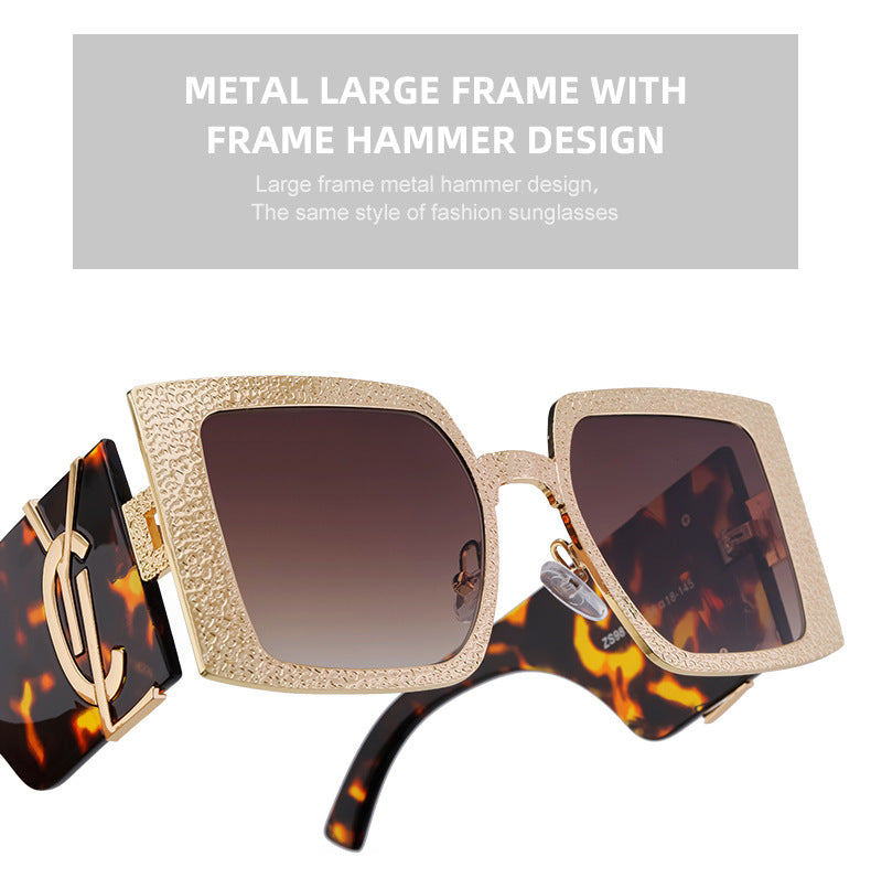 European and American Fashion Large Frame Sunglasses for Women, Sun Protection Outdoor Sunglasses, Wholesale Big Brand Glasses sunglasses