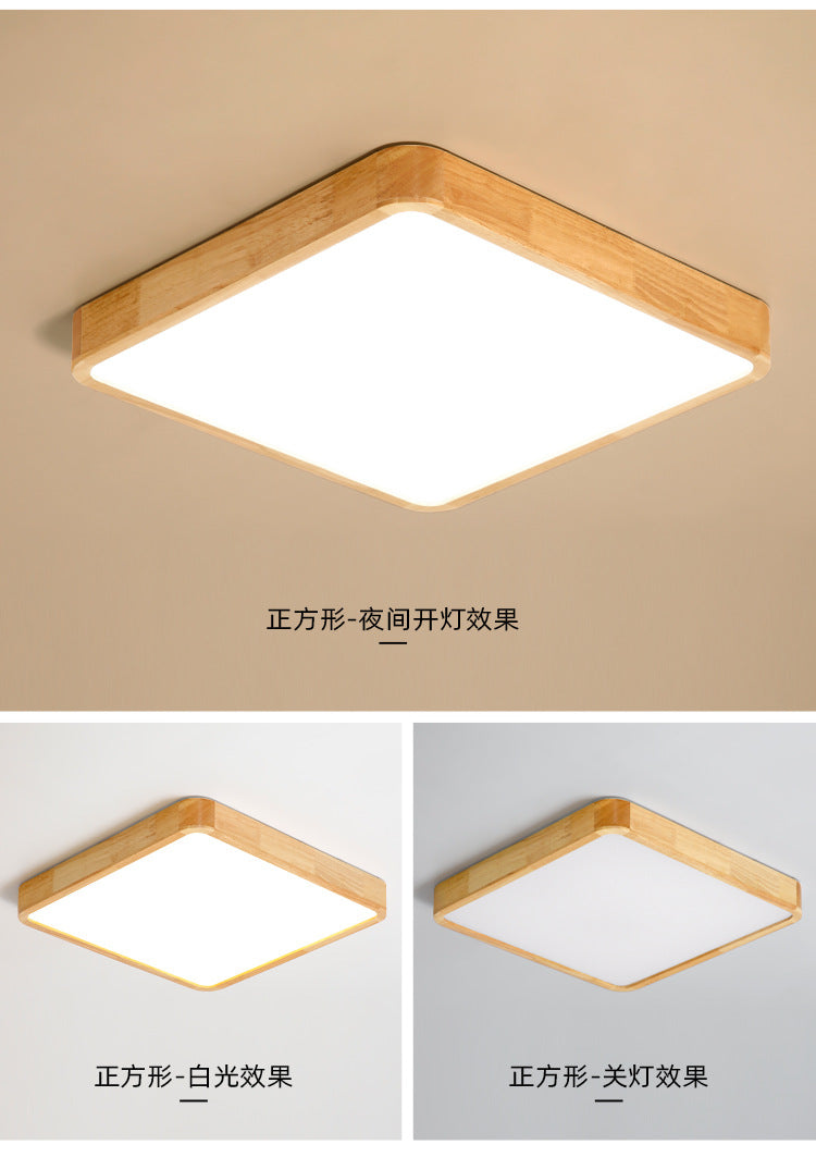 Solid Wood Bedroom Ceiling Light led Modern Simple Walnut Wood Room Lamp Creative Living Room Lamp Home Atmosphere Wholesale