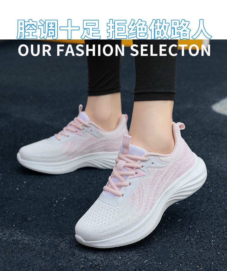 Plus Size Women's Shoes Mesh Breathable Sports Shoes Casual Shoes Lightweight Student Running Shoes Soft Sole Travel Shoes