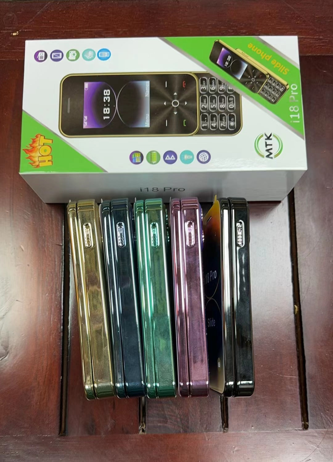 Slide Function Phone Flip Elderly Button Phone Pocket Women's Personalized Phone Backup Phone