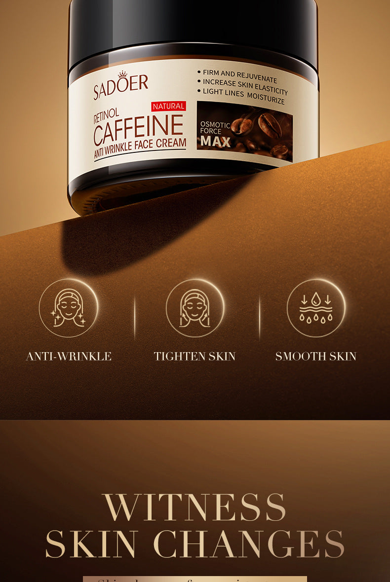 Full English Retinol Caffeine Face Cream50g SADOER Hydrating Moisturizing Cream  Wholesale