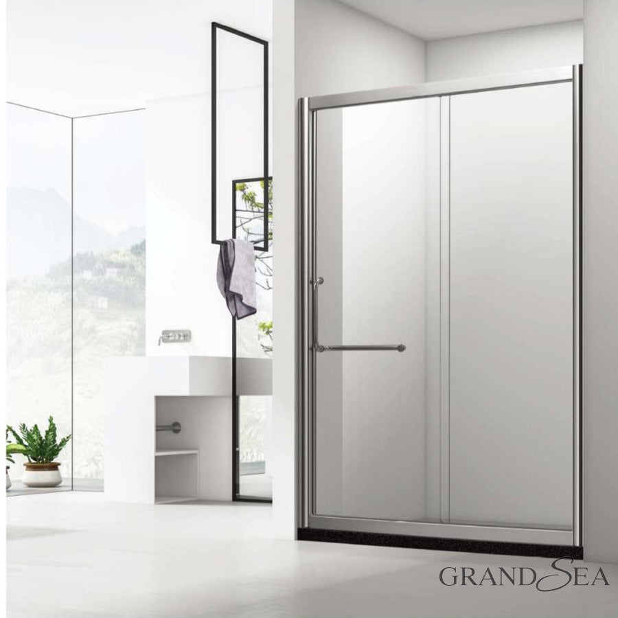 2022 New Design High Quality Bathroom Door Glass Sliding Half Moon for Under Shower Door