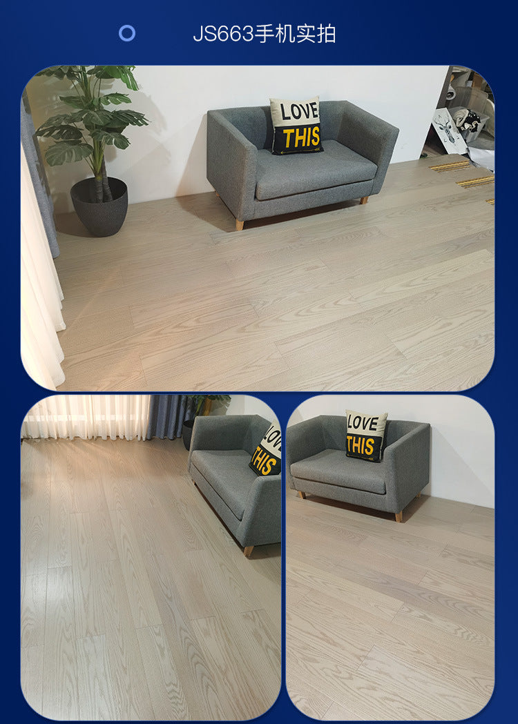 One square meter is also wholesale price Metallic Shiny Texture Sealing Wax Locking Floor Heating Red Oak Multi-layer Solid Wood Flooring