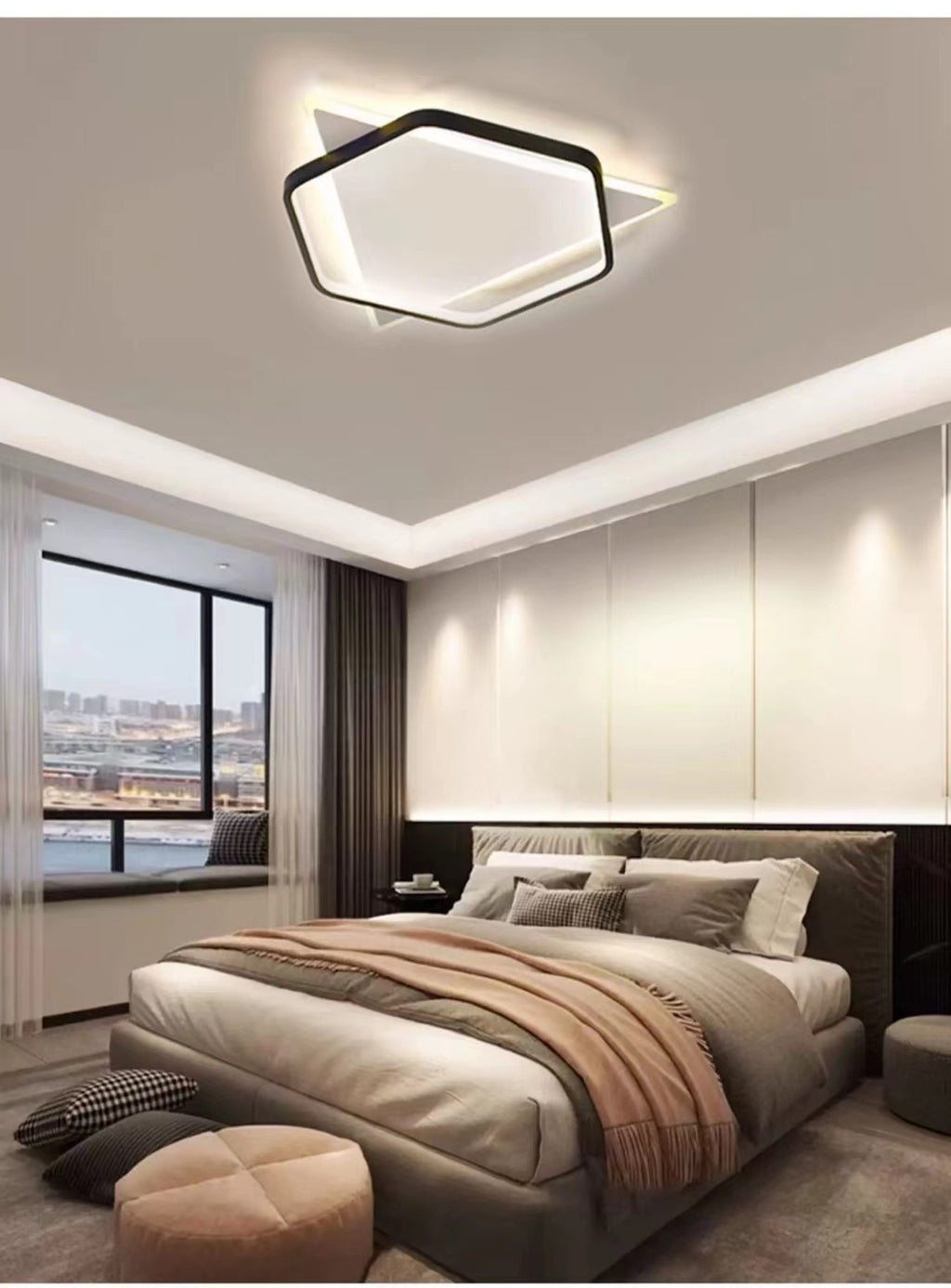 2025New Simple Modern Style led Ceiling Lamp Round Room Light Fixture Nordic Style Master Bedroom Dining Room Home Light Fixture